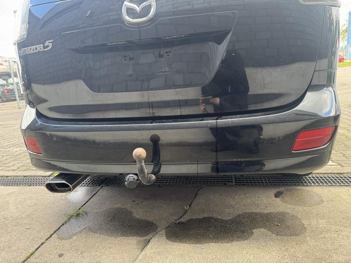 Mazda 5 CR original Sto&szlig;stange Stossf&auml;nger hinten Schwarz Facelift Bj.2010